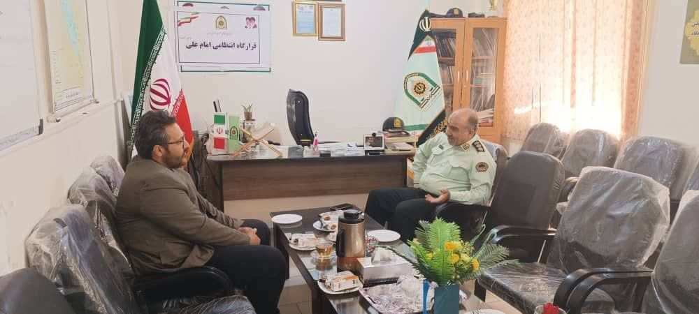 دیدار شهردار  بوستان با فرماندهی نیروی انتظامی شهرستان